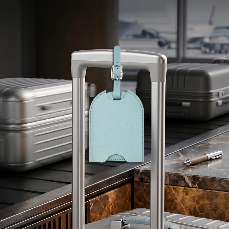 Travel Luggage Set - Herren Damen PU-Leder Niedlicher Kofferanhänger Adressetikett