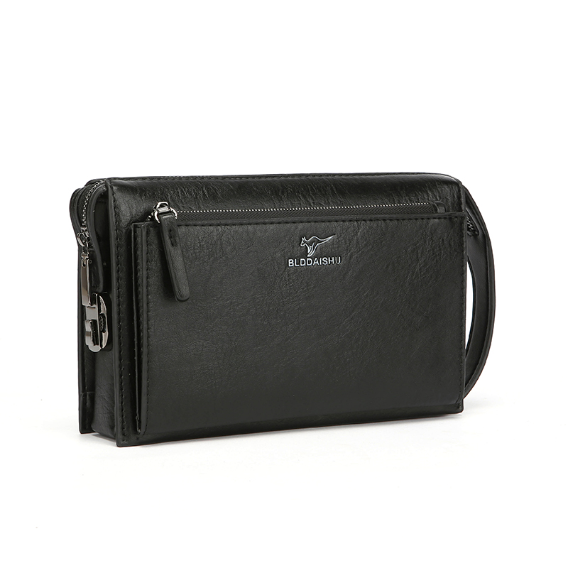 Leather Wallet Men - Neue Herren-Kombinationsschloss-Anti-Diebstahl-Clutch-Tasche, Business-Handtasche aus weichem Leder,