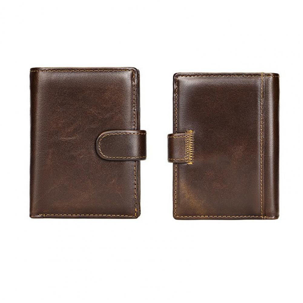 Leather Wallet Men - Herren-Reisebrieftasche, Vintage-Herrenbrieftasche, Herren-Geldbörse aus Kunstleder, RFID-blockierend,