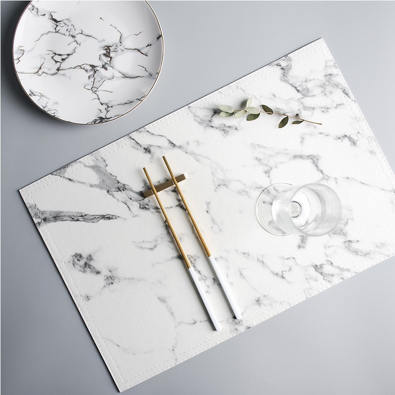 Luxuriöse PU-Wärmeisolierende  – Marble Coaster Set Bewertung und Preis