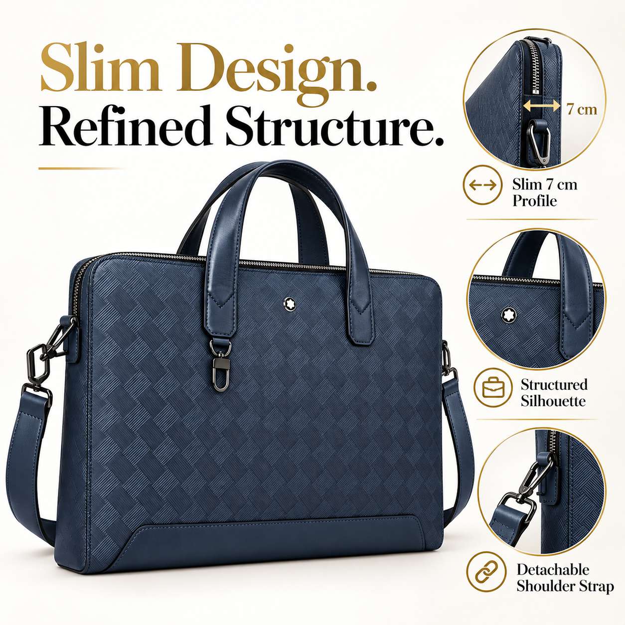 Luxuriöse Herren-Aktentasche i – Leather Briefcase Bewertung und Preis