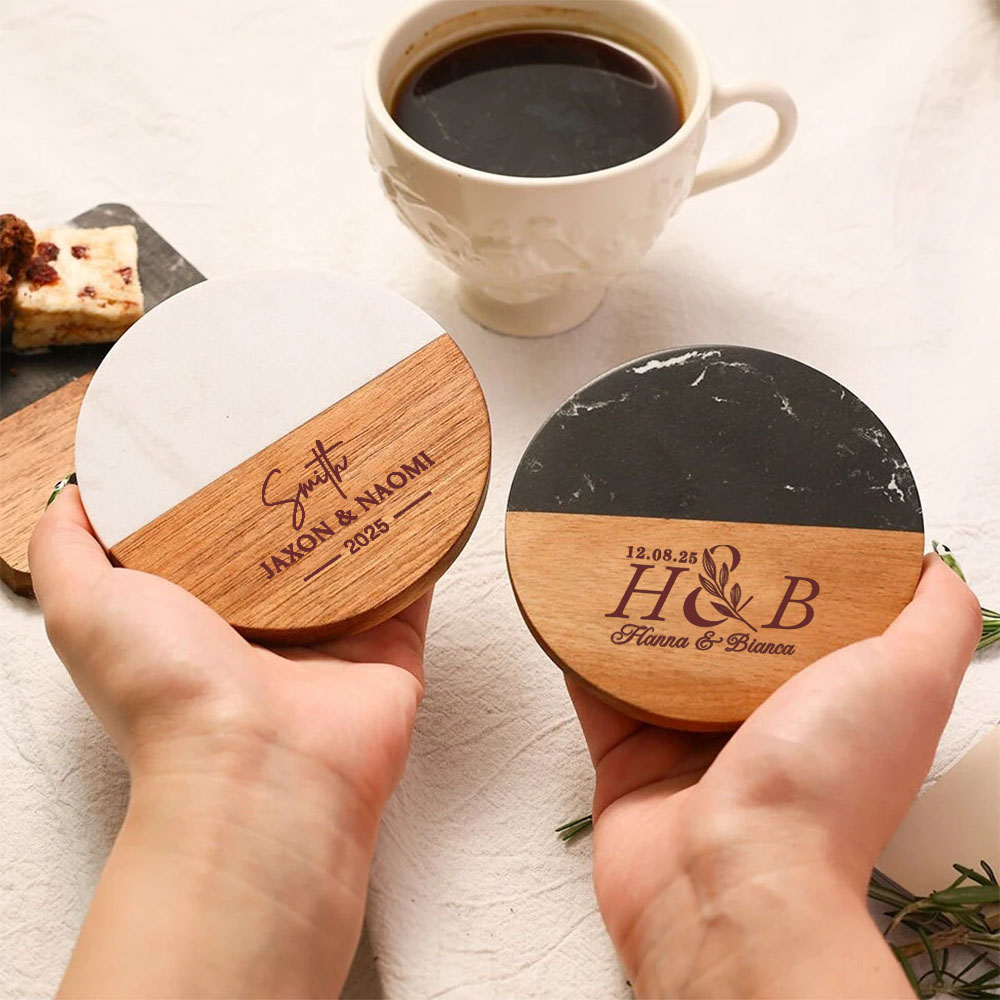 Personalisiertes Marmor-Unters – Marble Coaster Set Bewertung und Preis
