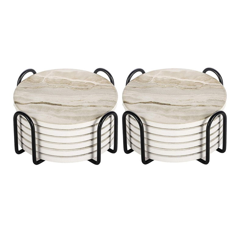 AT05 – Saugfähige Untersetzer- – Marble Coaster Set Bewertung und Preis