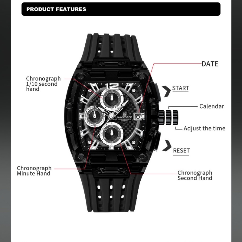 NAVIFORCE Herrenuhr 5ATM Wasse – Luxury Gift Set Bewertung und Preis