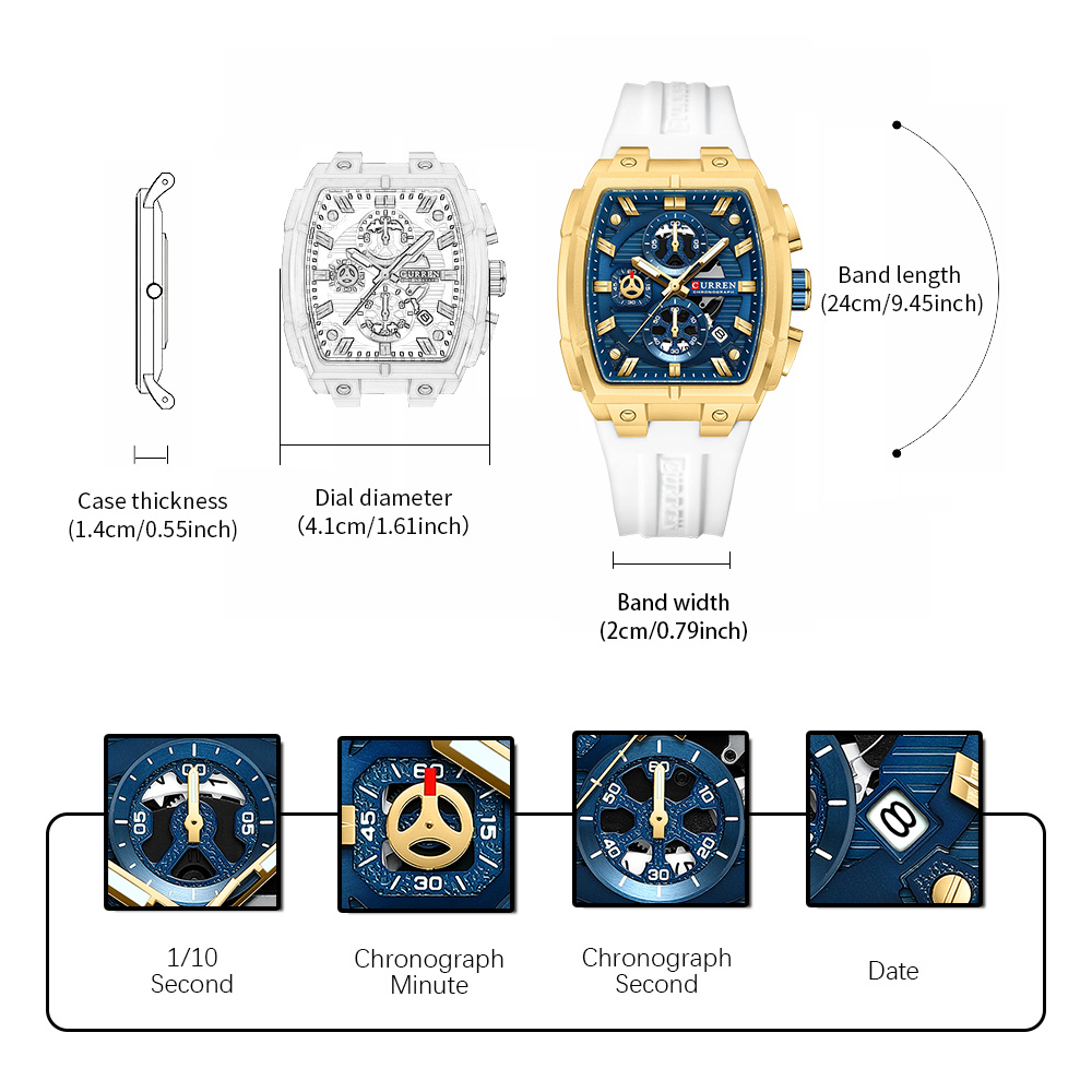 CURREN Luxus-Vintage-Uhr für H – Luxury Watch Men Bewertung und Preis