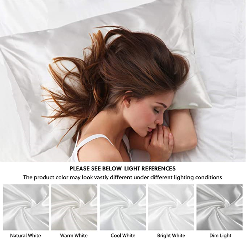 2 teile/los Solide Seidige Sat – Silk Pillowcase Bewertung und Preis