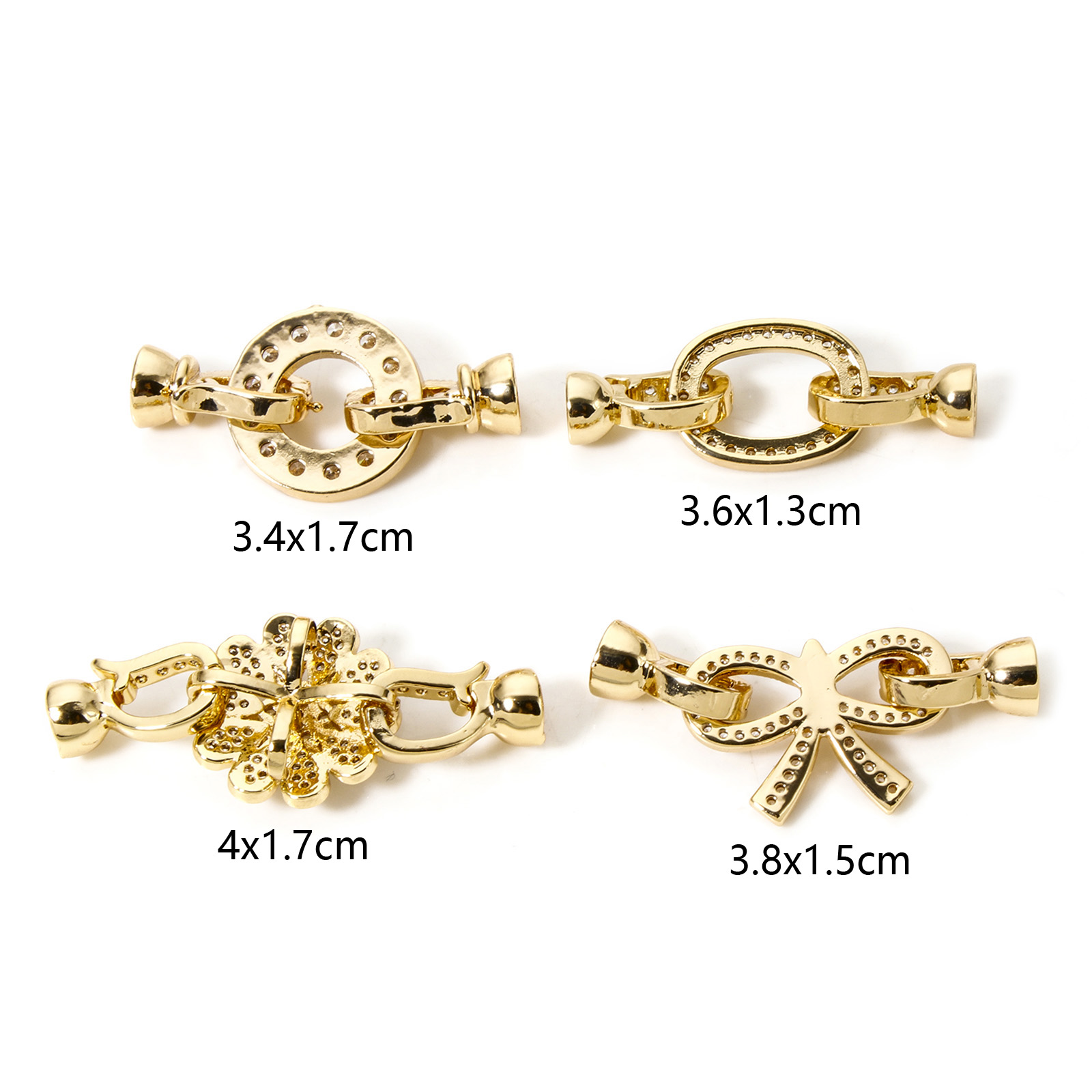 1pc Messing Falten Über Versch – Gold Plated Jewelry Bewertung und Preis