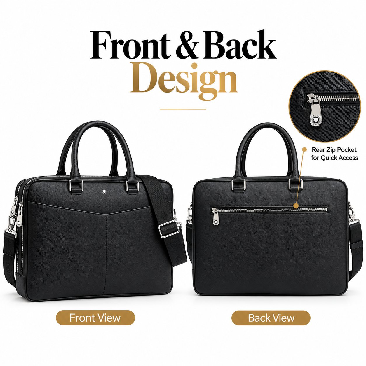Klassische Herren-Aktentasche  – Leather Briefcase Bewertung und Preis