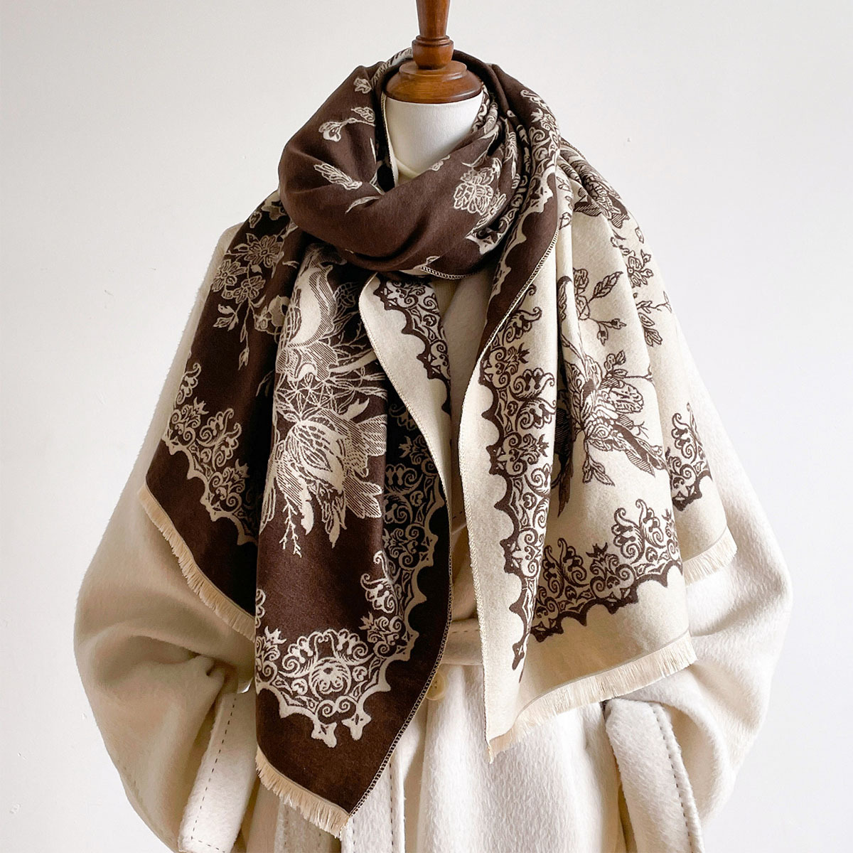 Damen-Schal aus Kaschmir-Imita – Cashmere Scarf Bewertung und Preis